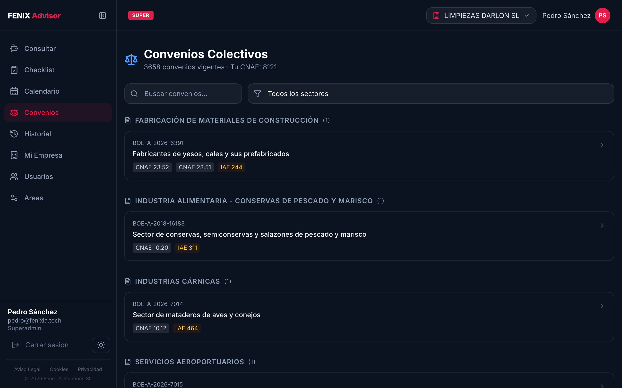 Convenios Colectivos